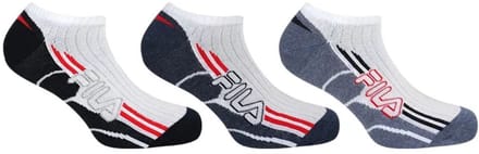 Sokken Fila 3-pack Sneaker Wit-navy 43-46 - 43/46