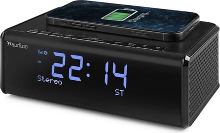 Wekkerradio DAB - Audizio Cuneo - Bluetooth wekkerradio met draadloze oplader