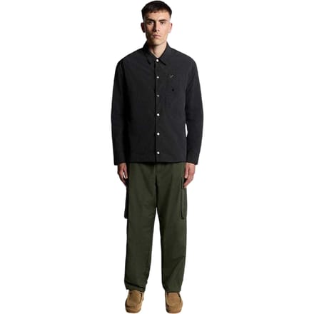 Lyle & Scott Heren Relaxed Fit Overhemd (Zwart)