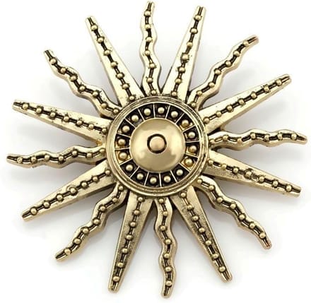 Fako Bijoux - Broche - Zon - 62mm - Messing