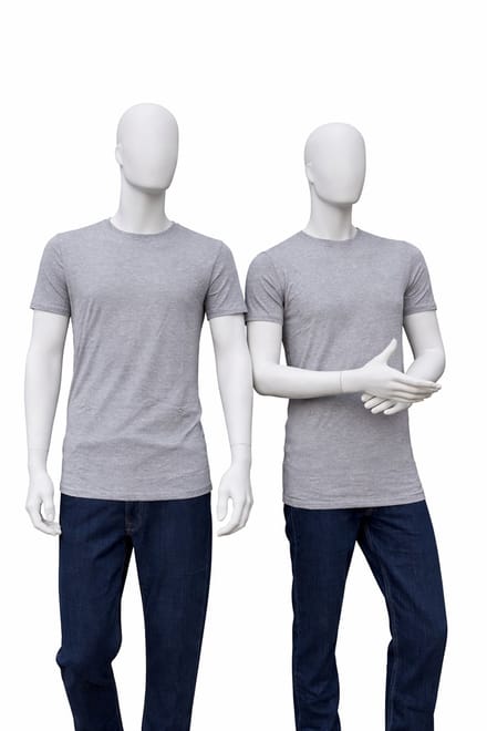 RELAKZ - Lenzing Modal - Heren T-shirt - Ronde Hals - Extra Lang - Grey Melange - L - 2-pack