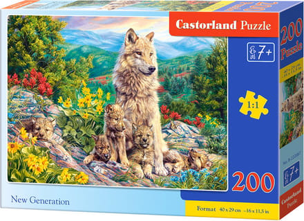 Castorland New Generation – Puzzel – 200 stukjes – Voertuigen – Premium kwaliteit