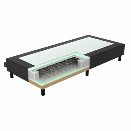 Mörgenn Ideal Boxspring - Losse Box - Luxe Bonellvering - Hotelkwaliteit - Zwart - 100x210 cm - 30cm hoog