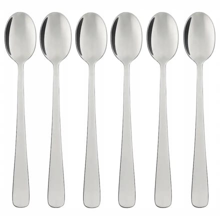 IKEA DRAGON Lepels, Roestvrij Staal, 17 cm, Set van 6