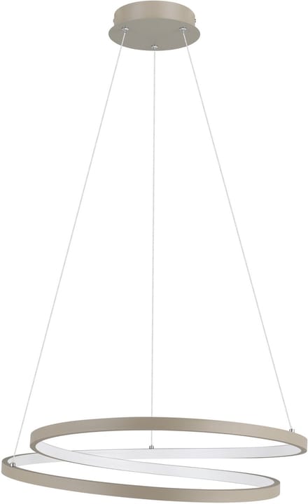 EGLO Ruotale Hanglamp - LED - Ø 55 cm - Zandkleur/Beige/Wit