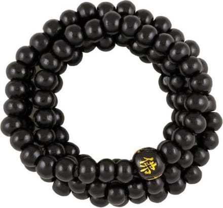 Mala Armband Hout Elastisch Zwart