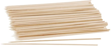 Set van 50 houten satéprikkers van 25 cm Fackelmann Wood Edition