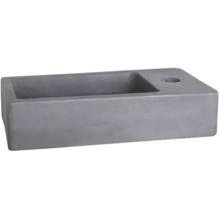 Differnz Toiletfontein Force 40x22x8cm Beton Donkergrijs