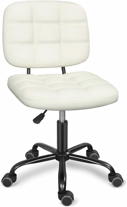 KAD® Bureaustoelen - Ergonomische Bureaustoel - Bureaustoel - Wit - 39cm x 43cm x 85cm