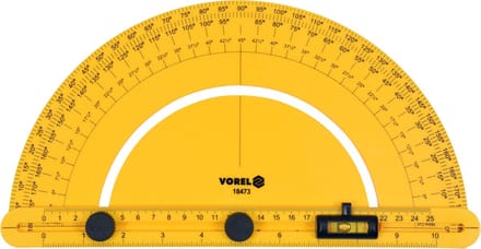 Verstelbare gradenboog met waterpas en arm van 250 mm - Precisiemeting