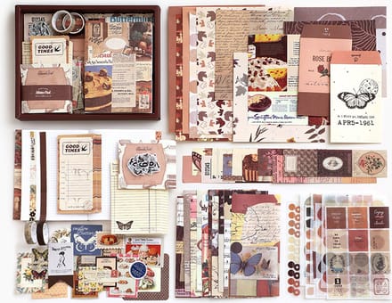 SIMNO® Bullet journal set A6 - 195-delig - Bruin