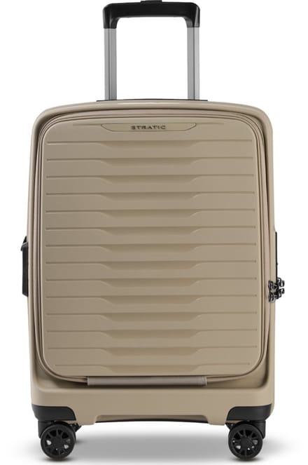 STRATIC Novium ML - handbagage koffer - 55 cm - voorvak - Sand