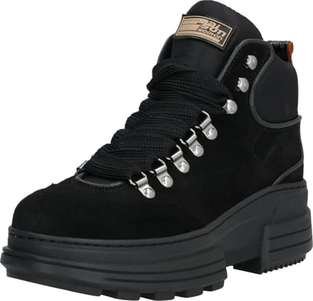 SCOTCH & SODA Dames Veterboots Cara - Zwart - Maat 38
