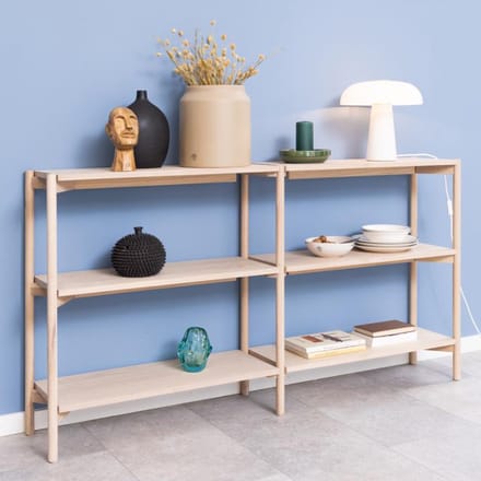 Giga Living Boekenkast Ronna - Wit - 169x30x88,4cm