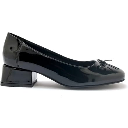 Leren dames pumps met blokhak Pédiconfort