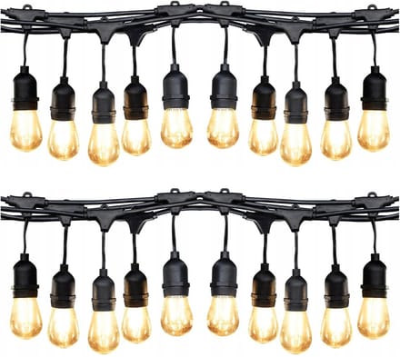 Zolta - Tuin Verlichting Girlande - 10m - 10 Niet-Breekbare Lampen - Waterdicht