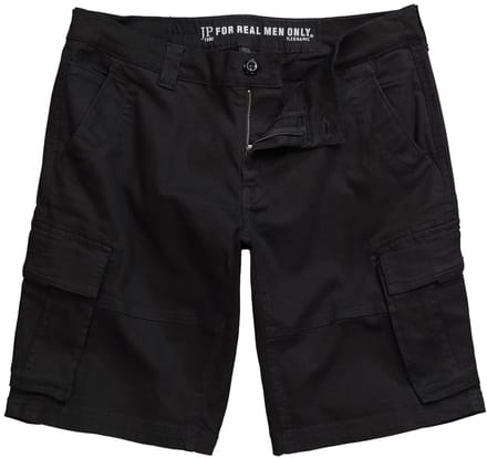 JP 1880 - Heren - Cargobermuda Buik-Fit cargozakken - Zwart - Maat 62