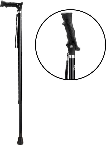 MultiMotion wandelstok en nordic walking in één - Zwart