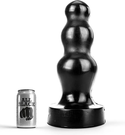 All Black Buttplug 38 cm - zwart