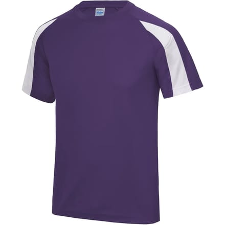 Just Cool Contrast Cool T JC003 - Purple/Arctic White - S
