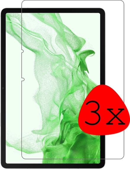 Screenprotector - 3 Stuks Geschikt voor Samsung Galaxy Tab S8 Plus - Extra Sterk - Beschermglas - Gehard Glas - Tempered Glass - Screen Protector