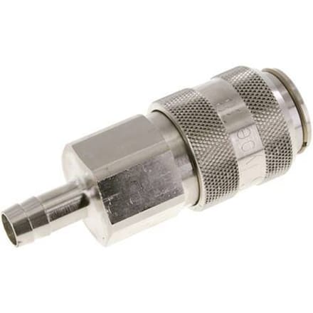 Vernikkeld Messing DN 15 Luchtkoppeling Snelkoppeling 13 mm Slangpilaar Double Shut-Off