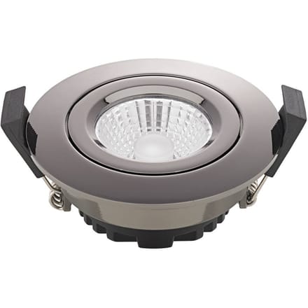 Sigor LED plafondinbouwspot Diled, Ø 8,5cm, 6 W, Dime, chroom
