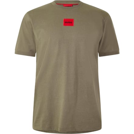 Hugo Diragolino T-shirt voor heren met logo op de borst (Medium Grijs)