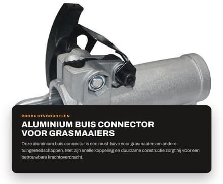 Dailygoods - Aluminium Buis Connector voor Grasmaaiers en Tuingereedschap