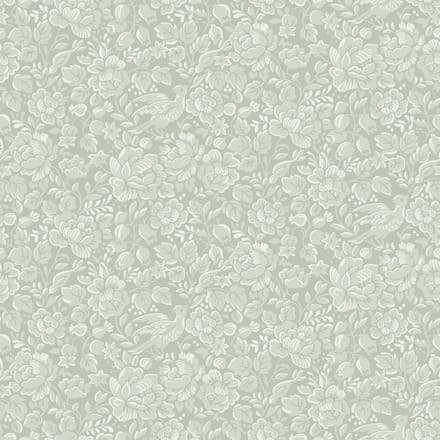 Duro Vliesbehang 678-02 - Blommor & Blad - Botanisch Groen - 53cm x 10.05m