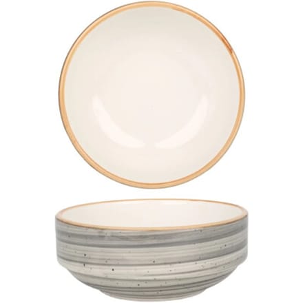 Bonna Serveerschaal - Aura Space - Porselein - 14 cm (500cc) - set van 2