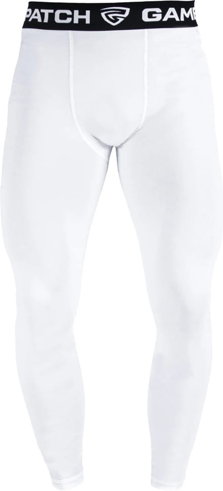 GAMEPATCH | Compression pants | Wit | Maat M | Basketball | Handball | Urban Sports