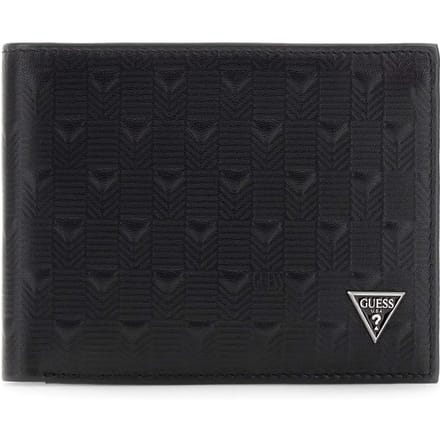 GUESS kaarthoes Torino Bifold No Coin Wallet Black zwart