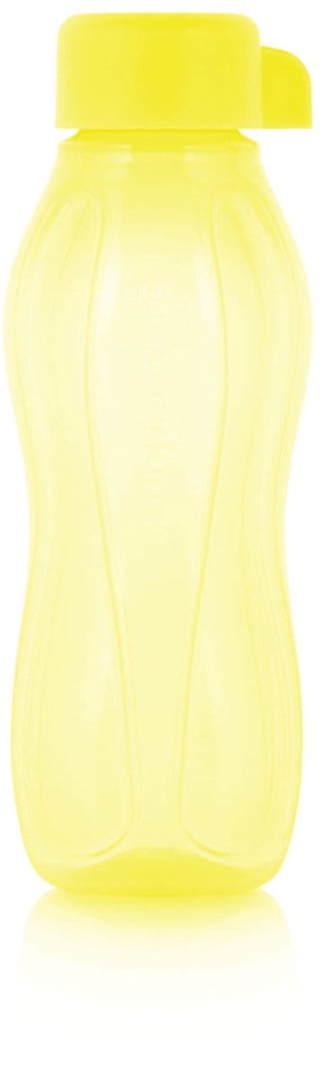 Tupperware Ecofles 310 ml Geel | Klein drinkflesje waterflesje met draaidop