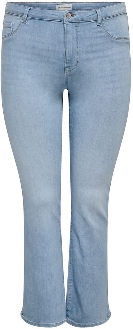 ONLY CARMAKOMA - CARTHUNDER MID PUSH UP FLARED DNM BJ09 - Meisjes - Jeans