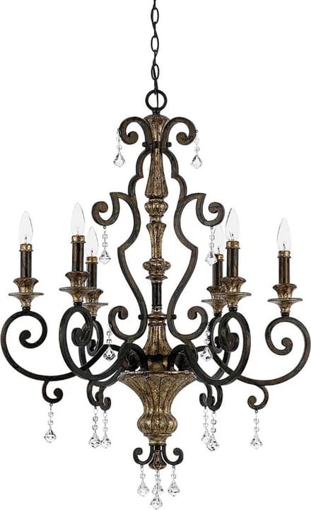 Moderne Kroonluchter - Steady Lighting - Metaal - Modern - E14 - L: 71.1cm - Voor Binnen - Woonkamer - Eetkamer - Blauw