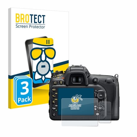 BROTECT - Screenprotector voor Nikon D7200 - Folie Beschermfolie Beschermglas matte 3 Stuks