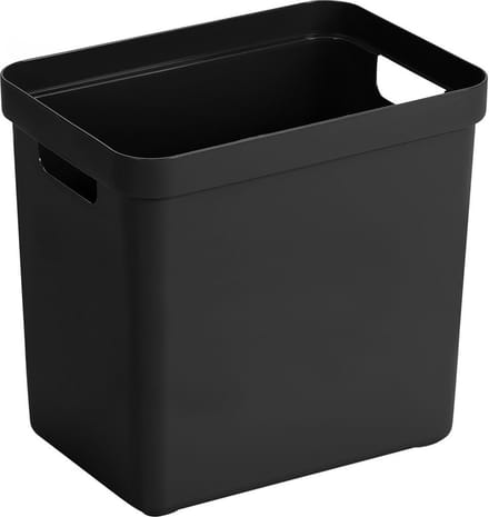 Sunware - Sigma home opbergbox 25L zwart - 35 x 24,6 x 36,3 cm