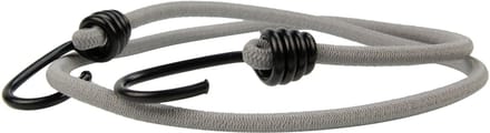 Afdekzeilwinkel - Snelbinder 100cm grijs pe 8mm koord met 2 spinhaken