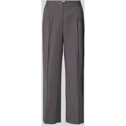 Regular fit stoffen broek met persplooien