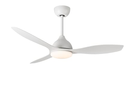 A-Flow Aerolight 48 Inch Plafondventilator met Verlichting - Wit - Afstandsbediening - 6 Snelheden - Dimbare LED Lamp - Timer