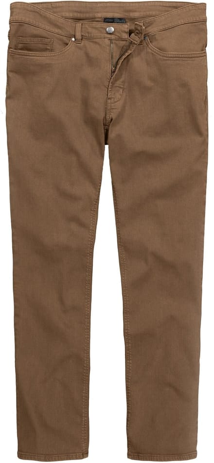 Men Plus - Heren - Colorjeans denim Buik-Fit Regular Fit 5-pocket - Mos - Maat 68