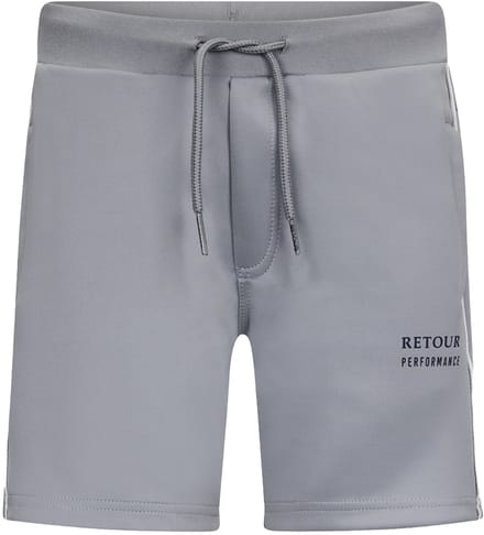 Retour pass short in de kleur grijs.