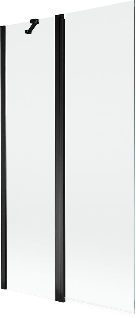 Mexen Mist douchewand 2-delig 100 x 150 , transparant, zwart - 8A9-100-011-70-00