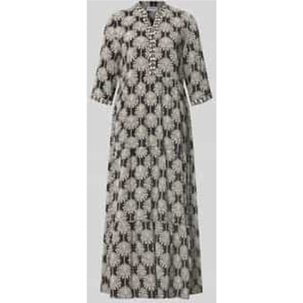 Relaxed fit midi-jurk van pure viscose