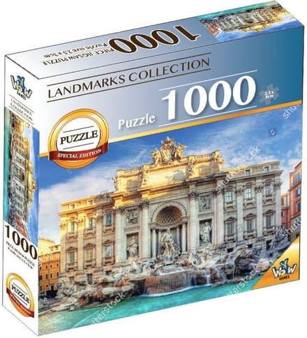 Puzzel World Landmarks - Trevi Fontein 1000 stuks