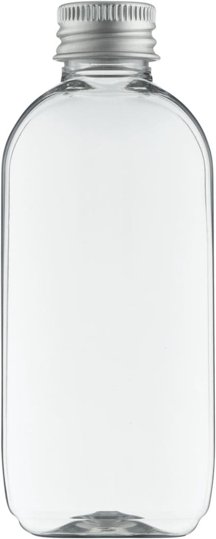 Lege plastic fles 75 ml PET transparant - met aluminium dop - set van 10 stuks - navulbaar - leeg