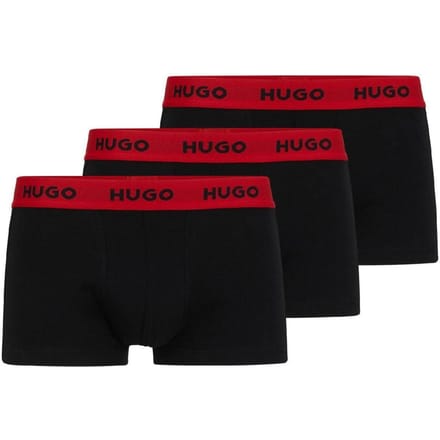 Hugo Boxershorts met herenlogo (3-pack) (Zwart, Rood)
