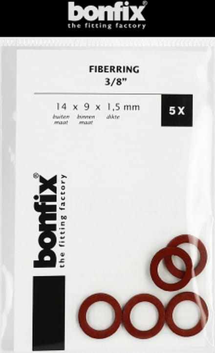 BONFIX Fiberring 3/8" (14 x 9 x 1,5 mm) 5 stuks