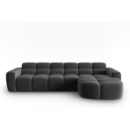 5-zits hoekbank Lisa rechts velvet | Micadoni